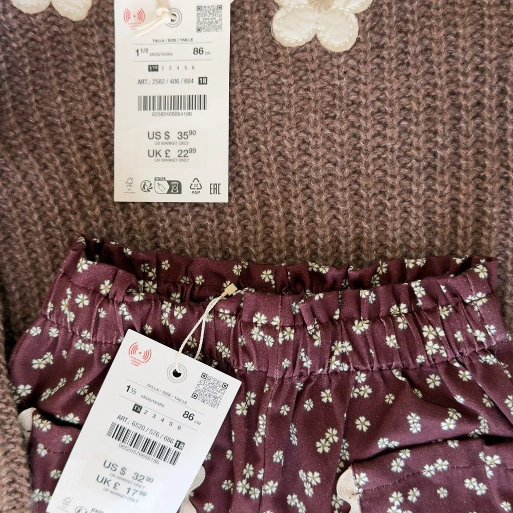 Zara Kids girl size 1.5 years new - Picture 1 of 6